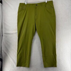 Public Rec Pants Go To Commuter Mens 42x30 Olive Green Casual Athletic Fit